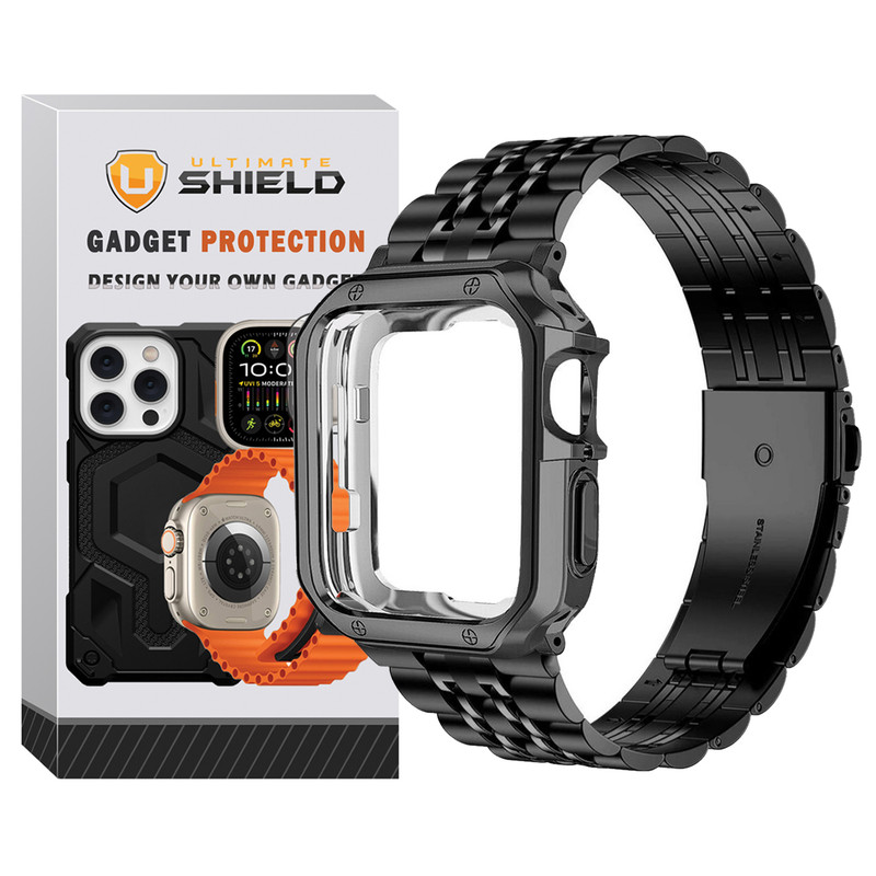 بند آلتیمیت شیلد مدل 7Lux_Cover مناسب برای اپل واچ سری 1/2/3 سایز 38 میلی متری به همراه کاور
