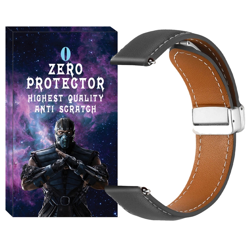 بند زیرو مدل MAG Leather ZR TW مناسب برای ساعت هوشمند میبرو Lite 2 / X1 / A1 / A2 / C3