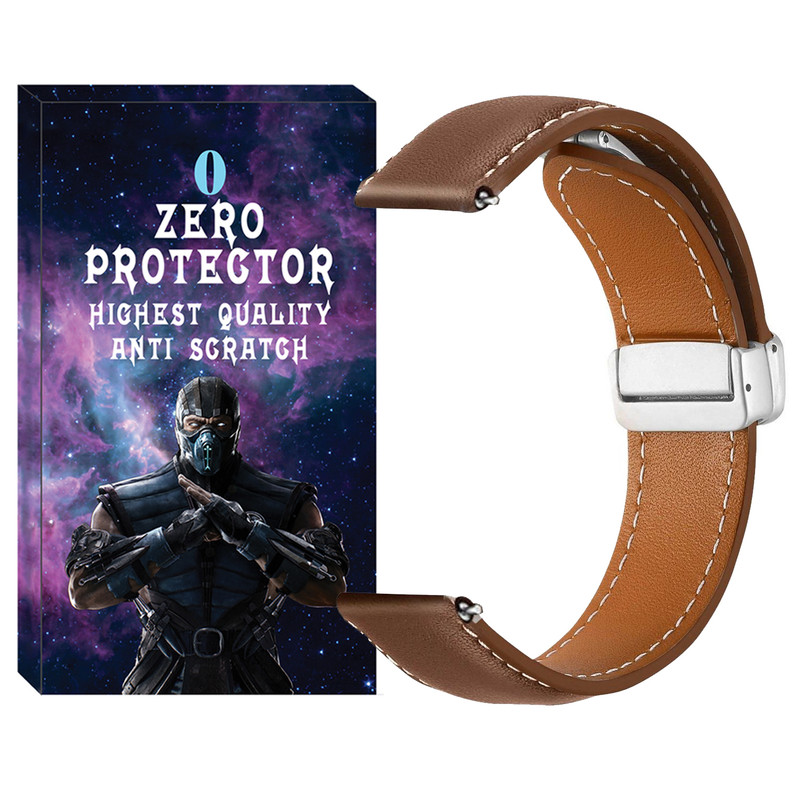 بند زیرو مدل MAG Leather ZR TW مناسب برای ساعت هوشمند ناتینگ CMF Watch Pro / CMF Watch pro 2