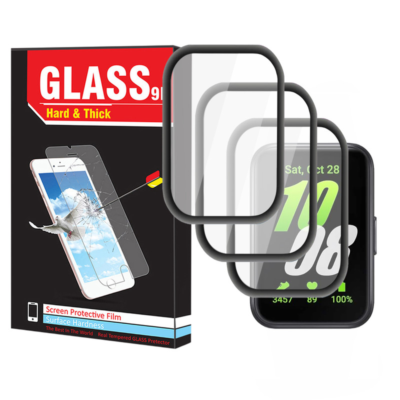 محافظ صفحه نمایش هارد اند تیک مدل Pmma-HT مناسب برای ساعت هوشمند سامسونگ Galaxy Watch Fit 3 بسته سه عددی