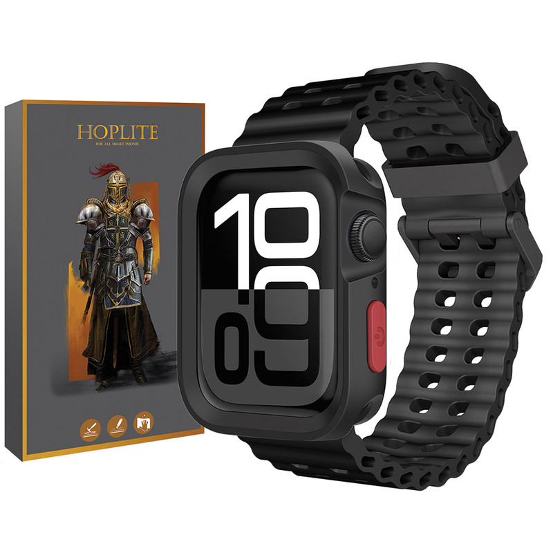بند هاپلایت مدل Ocean Defender HL مناسب برای اپل واچ Series 10 46mm Aluminum به همراه کاور
