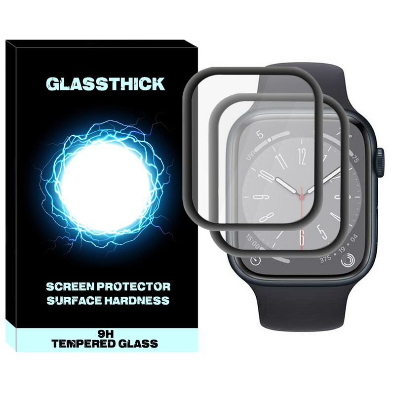 محافظ صفحه نمایش نانو گلستیگ مدل NGL مناسب برای ساعت هوشمند اپل سری 8 45 میلی متری بسته دو عددی