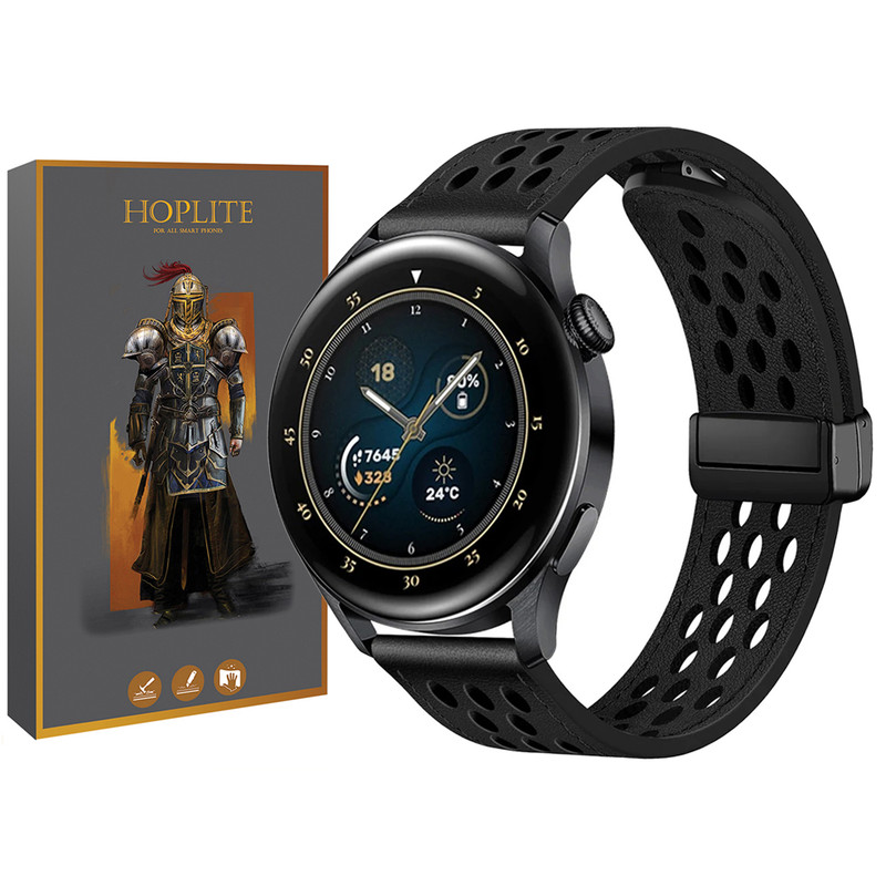 بند هاپلایت مدل Hole Leather Magnet HL TW مناسب برای ساعت هوشمند شیائومی S1 / S1 Active / S2 / Mi Watch XMWTCL02 / Mi Watch Color 2 / Mi Watch Color