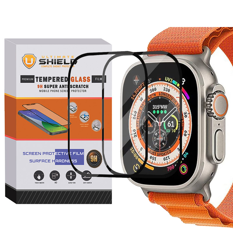 محافظ صفحه نمایش شیشه‌ای آلتیمیت شیلد مدل SH-FULL-UL مناسب برای ساعت هوشمند ویرفیت BML Ultra max بسته دو عددی
