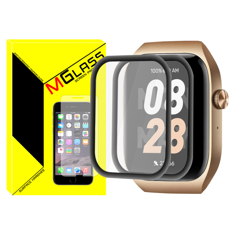 محافظ صفحه نمایش نانو ام‌گلس مدل Pmma-MG مناسب برای ساعت هوشمند میبرو T2 بسته دو عددی