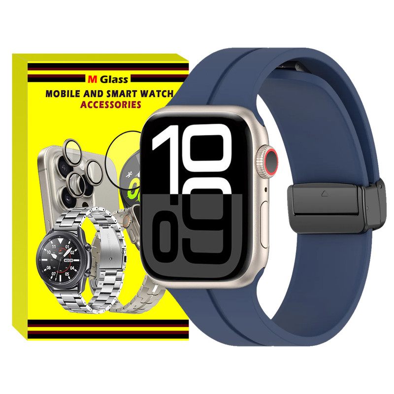 بند ام‌گلس مدل Magnetic MG مناسب برای اپل واچ سری 10 سایز 46 میلی متری