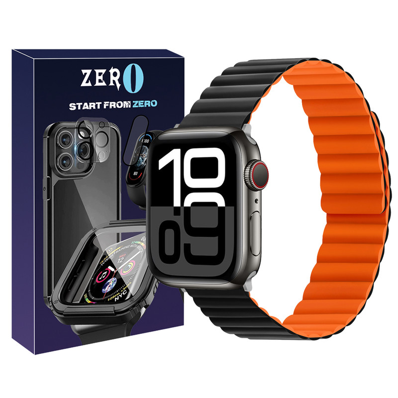 بند زیرو مدل SIC Link ZR BK مناسب برای اپل واچ سری 10 سایز 46 میلی متری