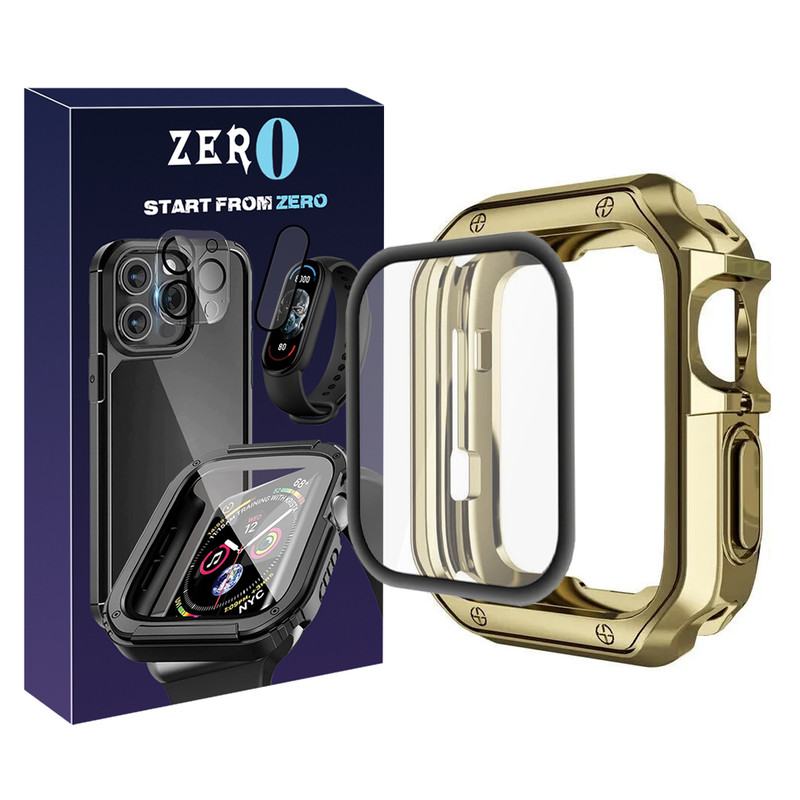 کاور زیرو مدل Lux Shield ZR مناسب برای اپل واچ سری 7/8/9 سایز 45 میلی متری به همراه محافظ صفحه نمایش