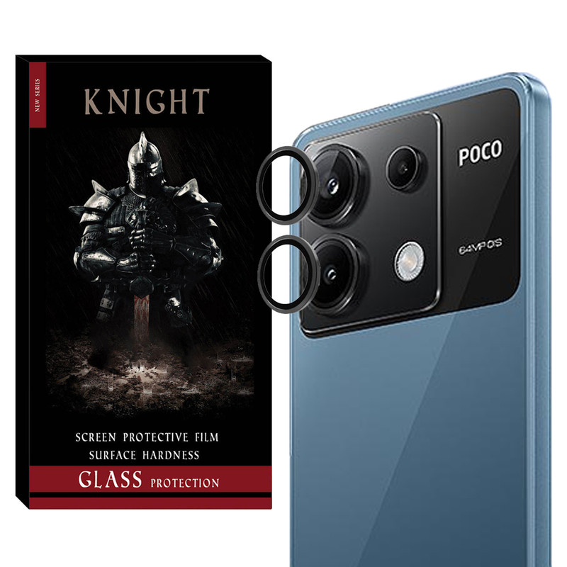 محافظ لنز دوربین نایت مدل Ring-Metal-KT مناسب برای گوشی موبایل شیائومی Poco X6