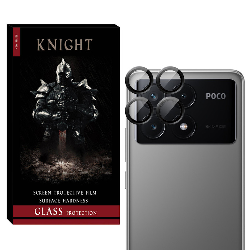 محافظ لنز دوربین نایت مدل Ring-Metal-KT مناسب برای گوشی موبایل شیائومی Poco X6 Pro