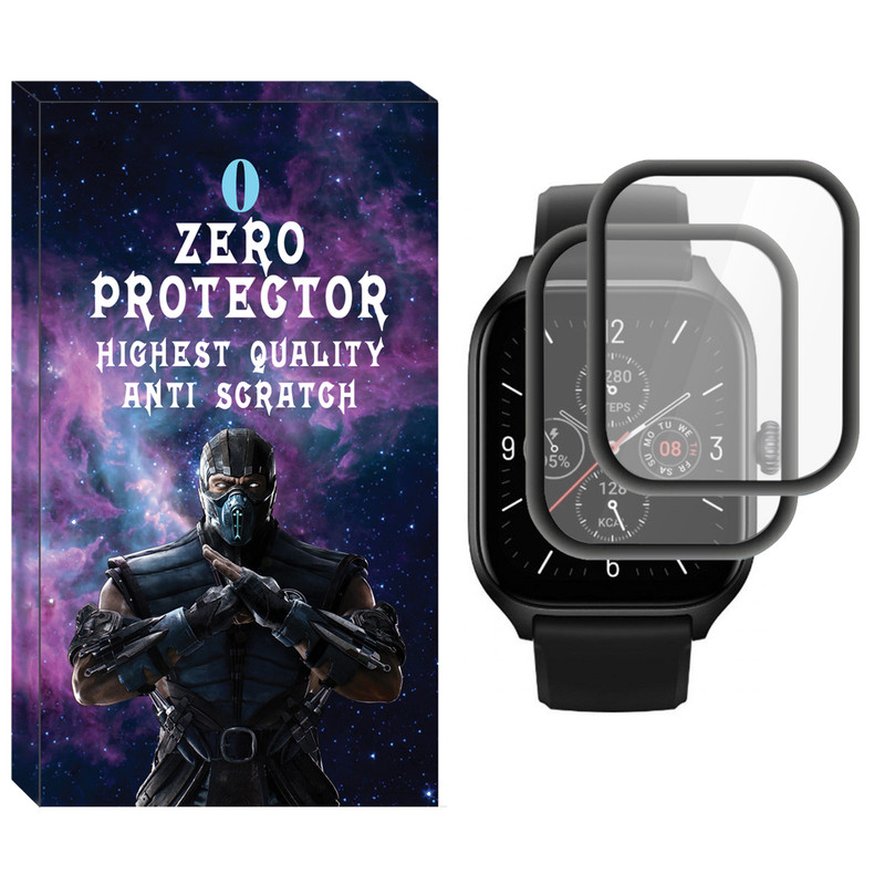 محافظ صفحه نمایش نانو زیرو مدل NZO مناسب برای ساعت هوشمند شیائومی Amazfit GTS 4 بسته دو عددی