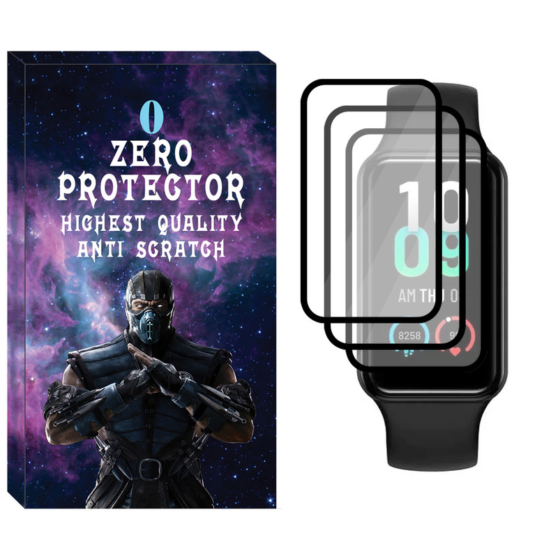 محافظ صفحه نمایش نانو زیرو مدل NZO مناسب برای ساعت هوشمند شیائومی Amazfit Band 7 بسته سه عددی
