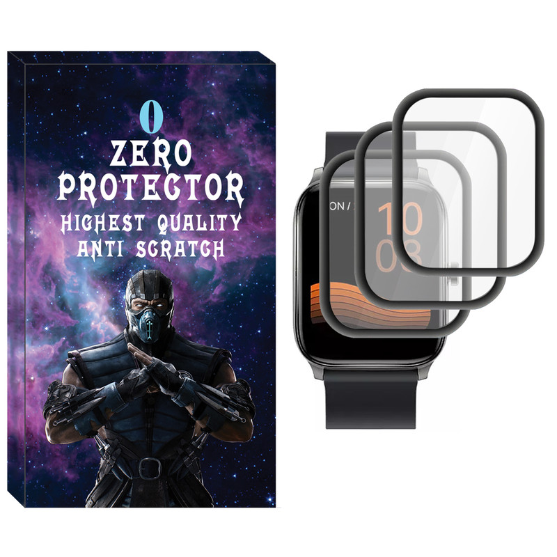محافظ صفحه نمایش نانو زیرو مدل NZO مناسب برای ساعت هوشمند شیائومی Haylou GST Lite بسته سه عددی
