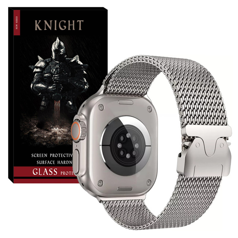 بند نایت مدل Milanese New_V KT مناسب برای اپل واچ سری Se/1/2/3/4/5/6/7/8/9/Ultra/Ultra2 سایز 42/44/45/49 میلی متری