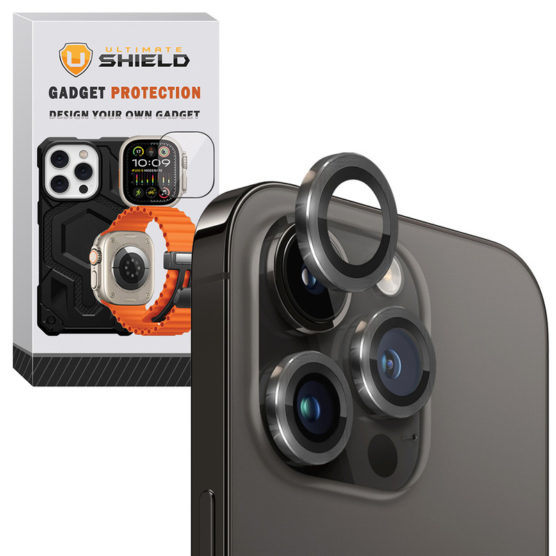 محافظ لنز دوربین آلتیمیت شیلد مدل Ring Metal UL مناسب برای گوشی موبایل اپل iPhone 16 Pro / 16 Pro Max