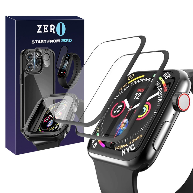 محافظ صفحه نمایش زیرو مدل Film Protector ZR مناسب برای اپل واچ 44 میلی متری بسته دو عددی