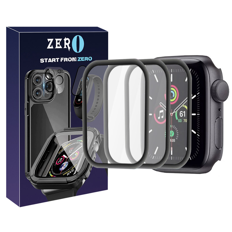 محافظ صفحه نمایش زیرو مدل Film Protector ZR مناسب برای اپل واچ سری 7 SE سایز 40 میلی متری بسته سه عددی