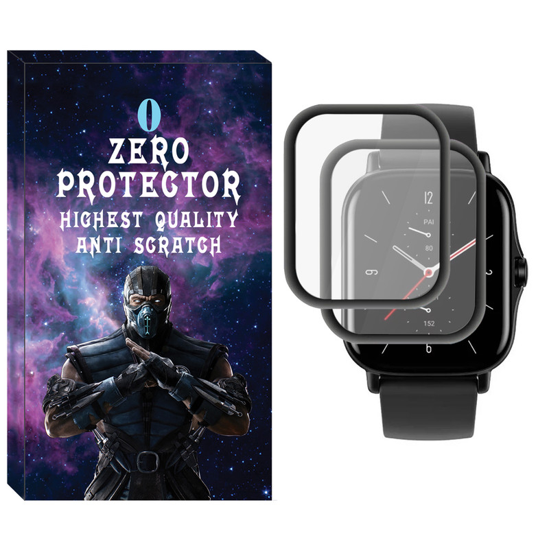 محافظ صفحه نمایش نانو زیرو مدل NZO مناسب برای ساعت هوشمند آمازفیت GTS 2E بسته دو عددی