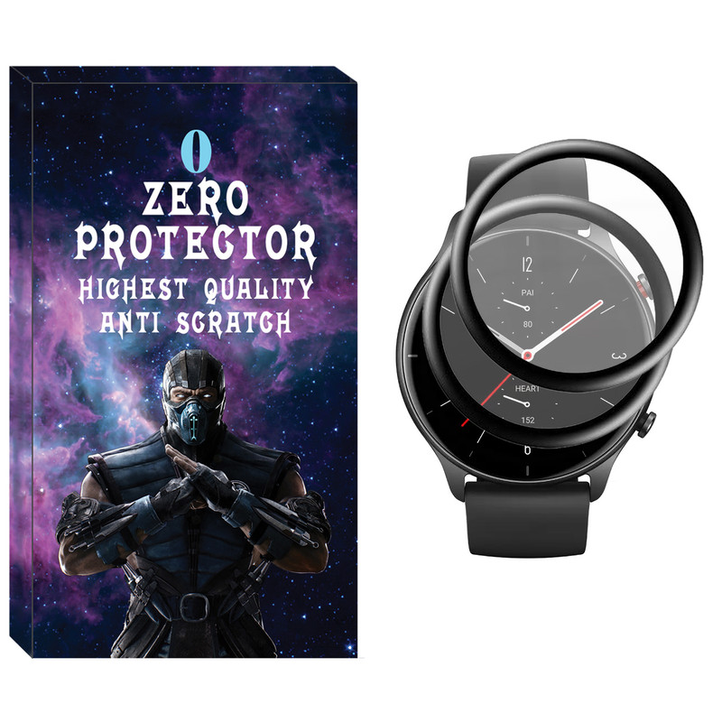 محافظ صفحه نمایش نانو زیرو مدل NZO مناسب برای ساعت هوشمند آمازفیت GTR 2E بسته دو عددی