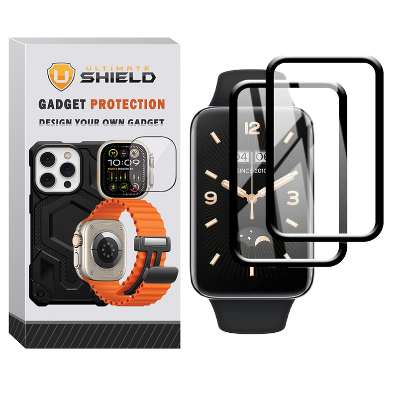 محافظ صفحه نمایش آلتیمیت شیلد مدل Nano Pmma مناسب برای ساعت هوشمند شیائومی Mi Band 7 Pro بسته دو عددی