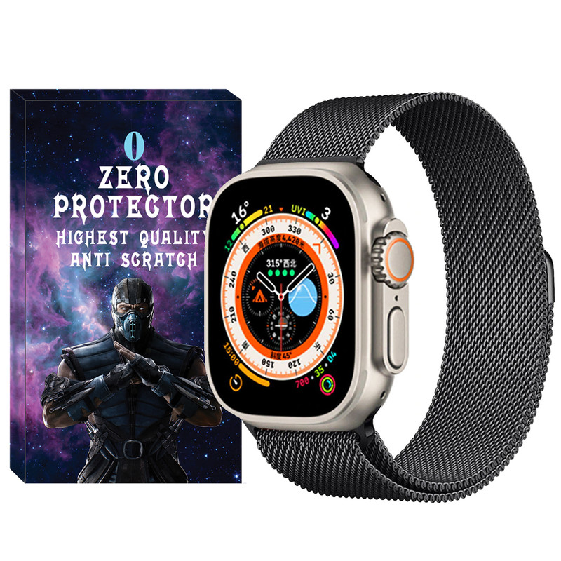 بند زیرو مدل Milanese-ZR مناسب برای ساعت هوشمند بلک تایم MX9 ULTRA 2