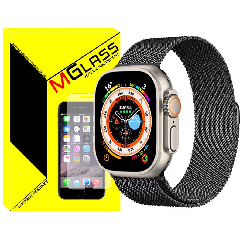 بند ام‌گلس مدل Milanese-MG مناسب برای ساعت هوشمند ویرفیت HK9 PRO Plus