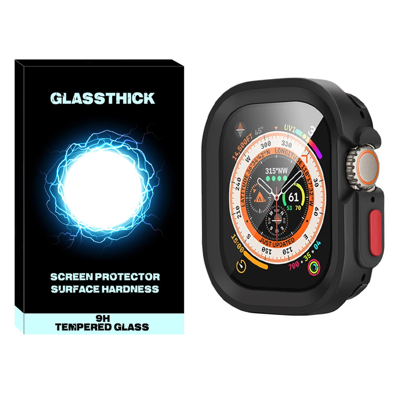 کاور گلستیک مدل Armor Shield GL مناسب برای اپل واچ Ultra / Ultra 2 سایز 49 میلی متری به همراه محافظ صفحه نمایش