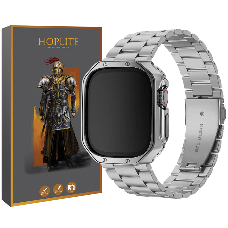 بند هاپلایت مدل 3Bead LUX HL مناسب برای ساعت هوشمند گرین لاین Ultra 49 میلیمتری به همراه کاور