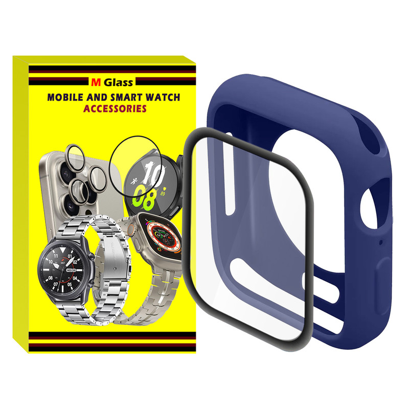 کاور ام‌گلس مدل Jelly Shield MG مناسب برای اپل واچ سری 7/8/9 سایز 41 میلی متری به همراه محافظ صفحه نمایش