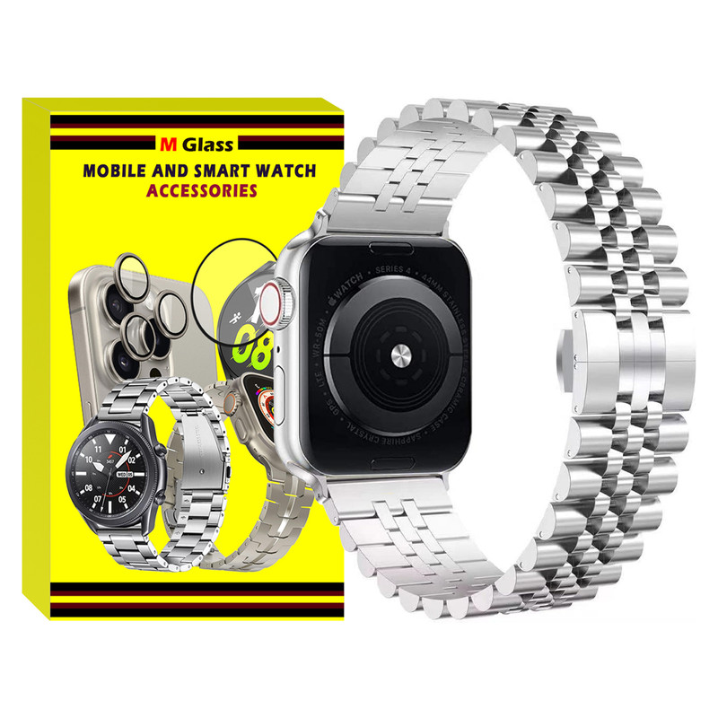 بند ام‌گلس مدل 5Bead MG مناسب برای اپل واچ سری 10 سایز 42 میلی متری