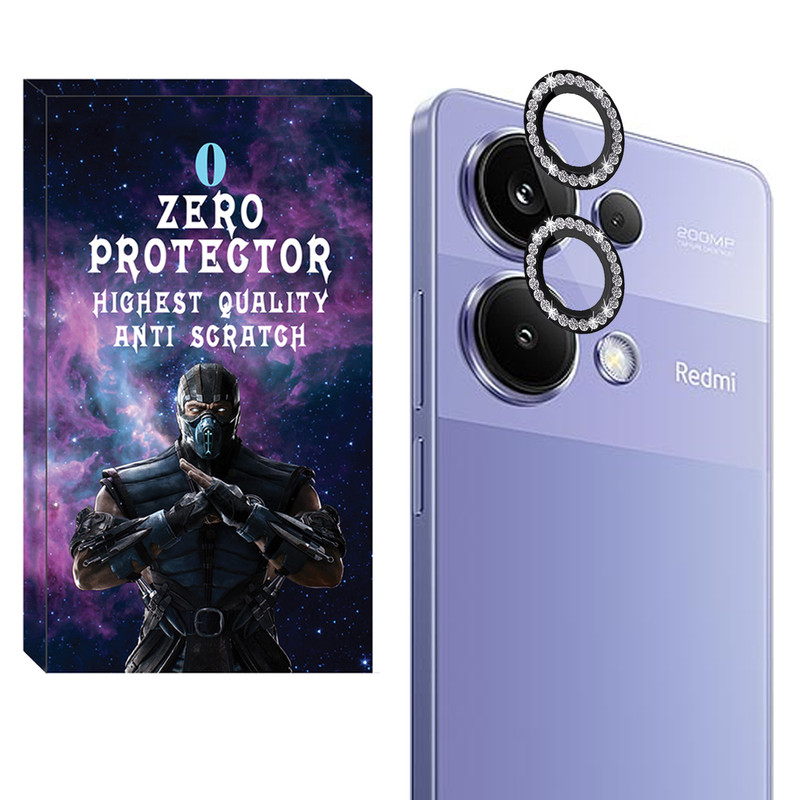 محافظ لنز دوربین رینگی زیرو مدل Ring-Diamond-ZR مناسب برای گوشی موبایل شیائومی Redmi Note 13 Pro 4G