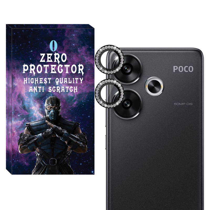 محافظ لنز دوربین رینگی زیرو مدل Ring-Diamond-ZR مناسب برای گوشی موبایل شیائومی Poco F6