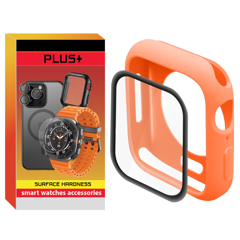 کاور پلاس مدل Jelly Shield PL مناسب برای اپل واچ سری 4/5/6/SE سایز 44 میلی متری به همراه محافظ صفحه نمایش