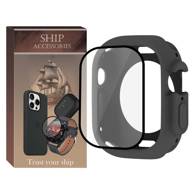 کاور شیپ مدل Jelly Shield SH مناسب برای اپل واچ Ultra / Ultra 2 سایز 49 میلی متری به همراه محافظ صفحه نمایش