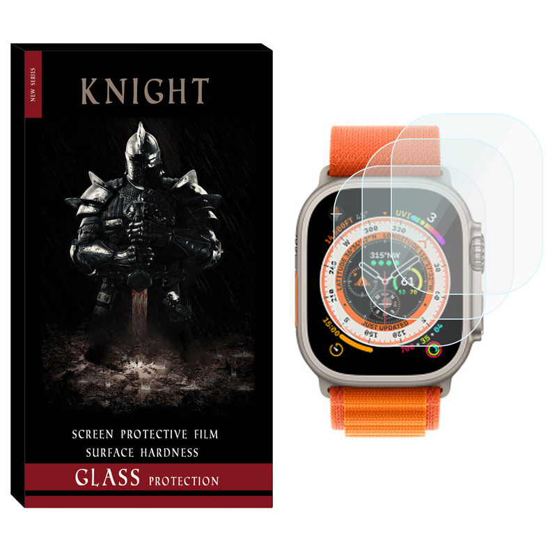 محافظ صفحه نمایش شیشه‌ای نایت مدل SH-KT مناسب برای ساعت هوشمند هاینو تکو T89 Ultra Max بسته سه عددی