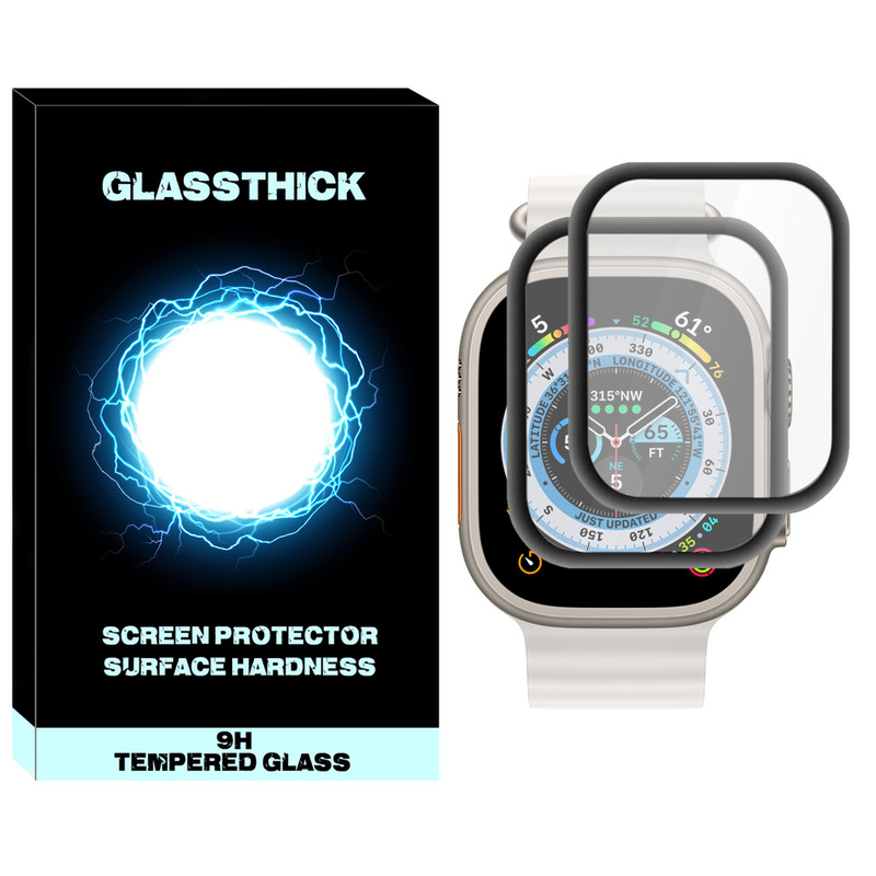 محافظ صفحه نمایش نانو گلستیک مدل NGL مناسب برای ساعت هوشمند الترا HW8 Ultra Max بسته دو عددی