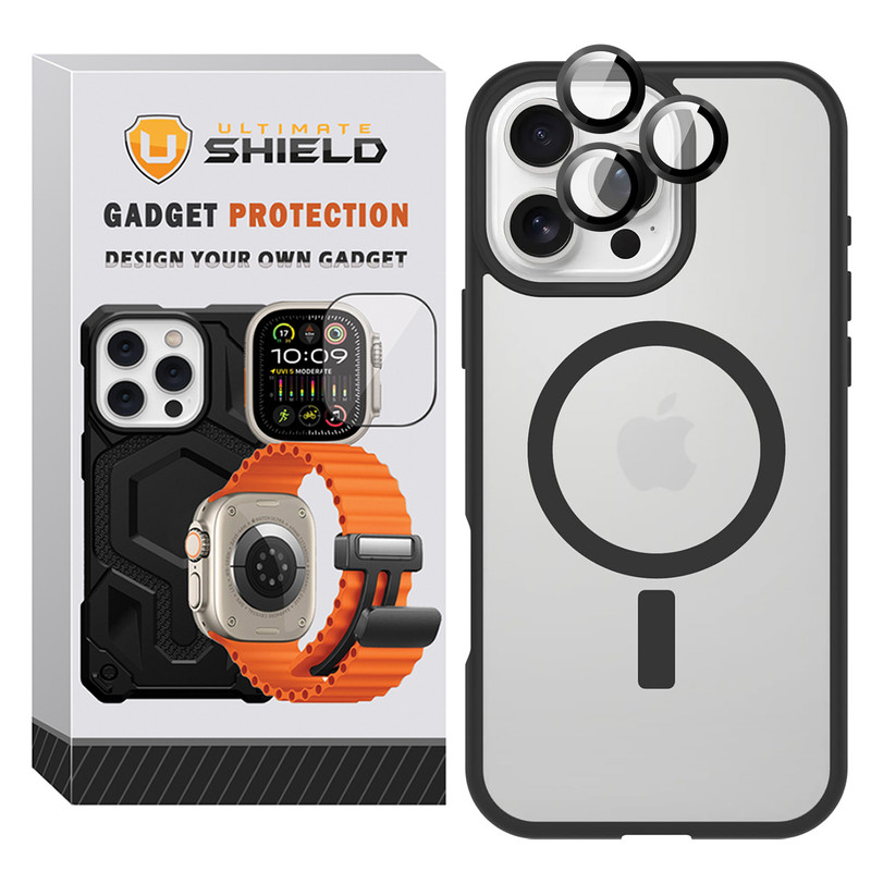 کاور آلتیمیت شیلد مدل Magsafe BRD Ring مناسب برای گوشی موبایل اپل iPhone 15 Pro به همراه محافظ لنز دوربین