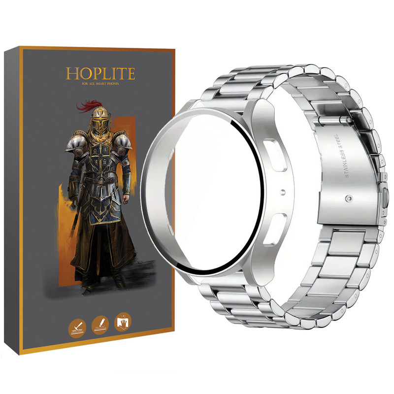 بند هاپلایت مدل 3Bead-GRD HL مناسب برای ساعت هوشمند سامسونگ Galaxy Watch 5 44mm به همراه کاور