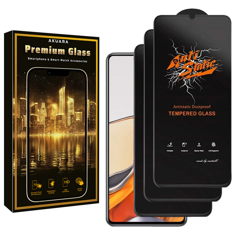 محافظ صفحه نمایش آکوآرا مدل Antis3-Premium مناسب برای گوشی موبایل شیائومی Redmi A5 بسته سه عددی