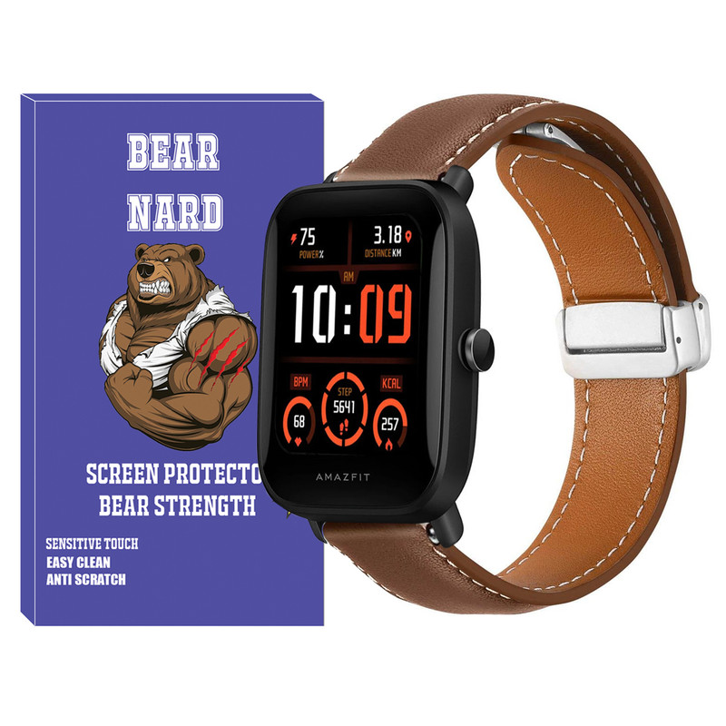 بند برنارد مدل Mag Leather BR TW مناسب برای ساعت هوشمند شیائومی Imilab W02 22mm