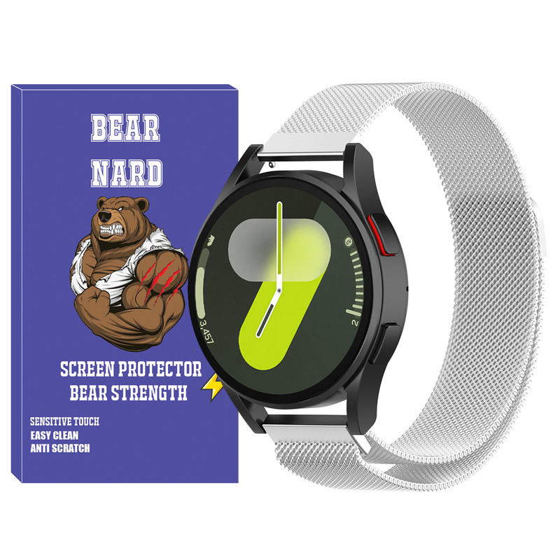 بند برنارد مدل Milanese BR مناسب برای ساعت هوشمند سامسونگ Galaxy Watch 4/5/6/7/FE سایز 40/43/44/46/47 میلی متری