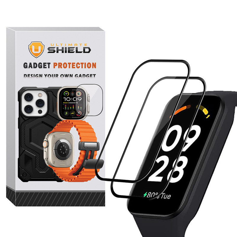 محافظ صفحه نمایش آلتیمیت شیلد مدل Nano Pmma مناسب برای ساعت هوشمند شیائومی Smart Band 9 Active بسته دو عددی