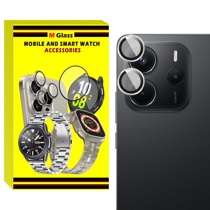 محافظ لنز دوربین فلزی ام‌گلس مدل RNG MTL MG مناسب برای گوشی موبایل شیائومی Redmi Note 14 4G