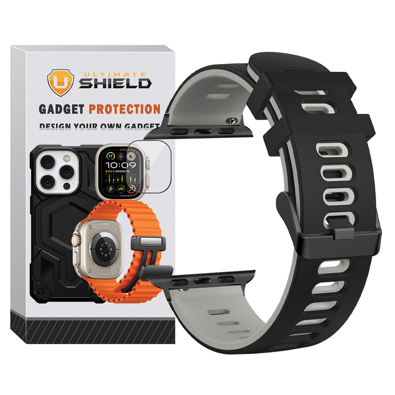 بند آلتیمیت شیلد مدل Hike AP BK مناسب برای اپل واچ 38 میلی متری سری 2