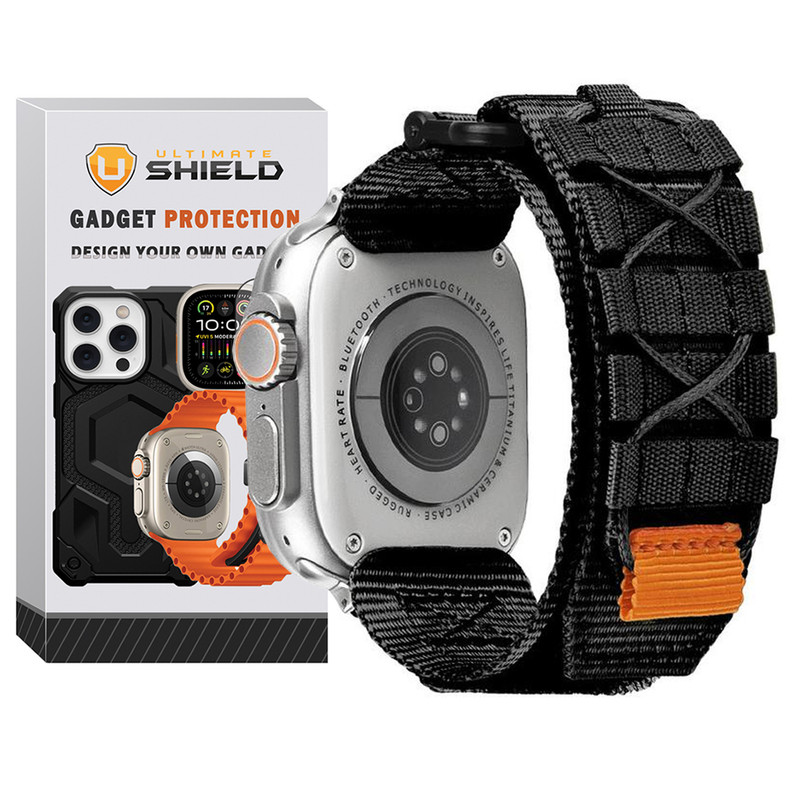 بند آلتیمیت شیلد مدل Nylon Cross مناسب برای اپل واچ 49 میلی متری سری Ultra / Ultra 2 / Ultra 3
