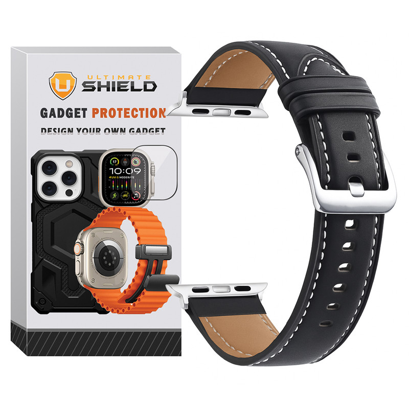 بند آلتیمیت شیلد مدل Leather SM SL مناسب برای اپل واچ 41 میلی متری سری SE2021/7/8/9