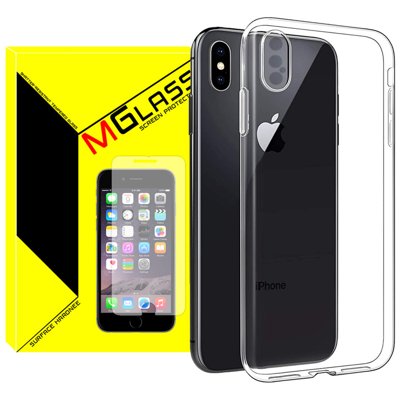 کاور ام‌گلس مدل Clear مناسب برای گوشی موبایل اپل iPhone XS Max