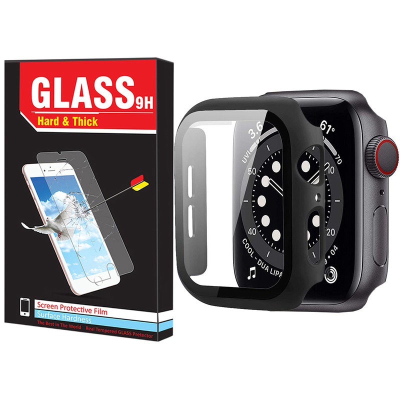 کاور هارد اند تیک مدل HT-360 مناسب برای اپل واچ Series SE 2022 Aluminum Case 44mm / SE 2021 Aluminum Case 44mm / Series 5 44mm / Series 6 44mm / SE 44mm به همراه محافظ صفحه نمایش