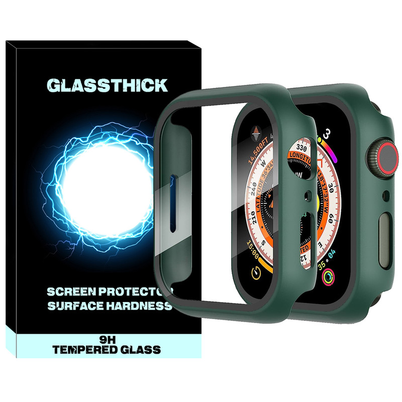 کاور گلستیک مدل GT-360 مناسب برای اپل واچ Series 8 Aluminum 41mm / Series 7 Aluminum 41mm به همراه محافظ صفحه نمایش