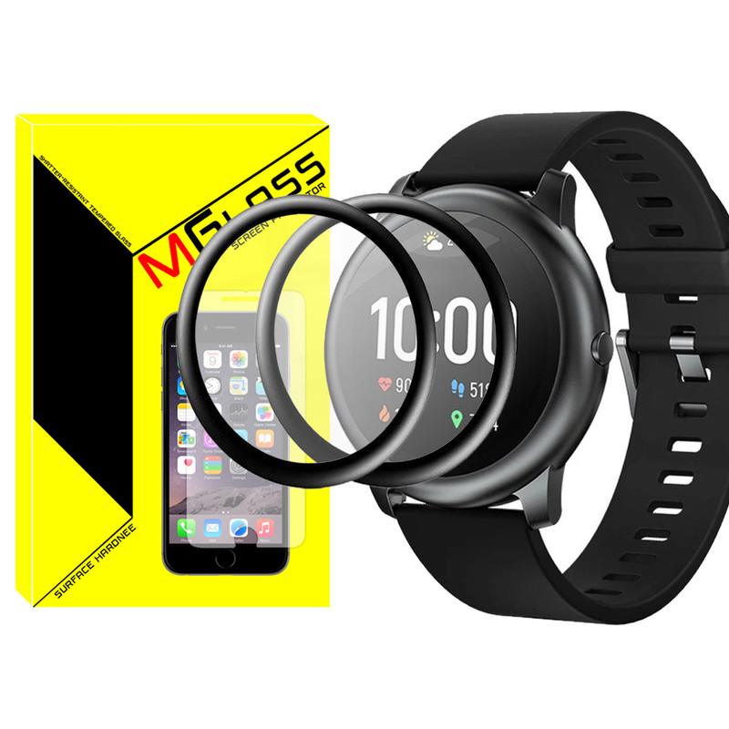 محافظ صفحه نمایش نانو ام‌گلس مدل Pmma-MG مناسب برای ساعت هوشمند شیائومی LS05 بسته دو عددی